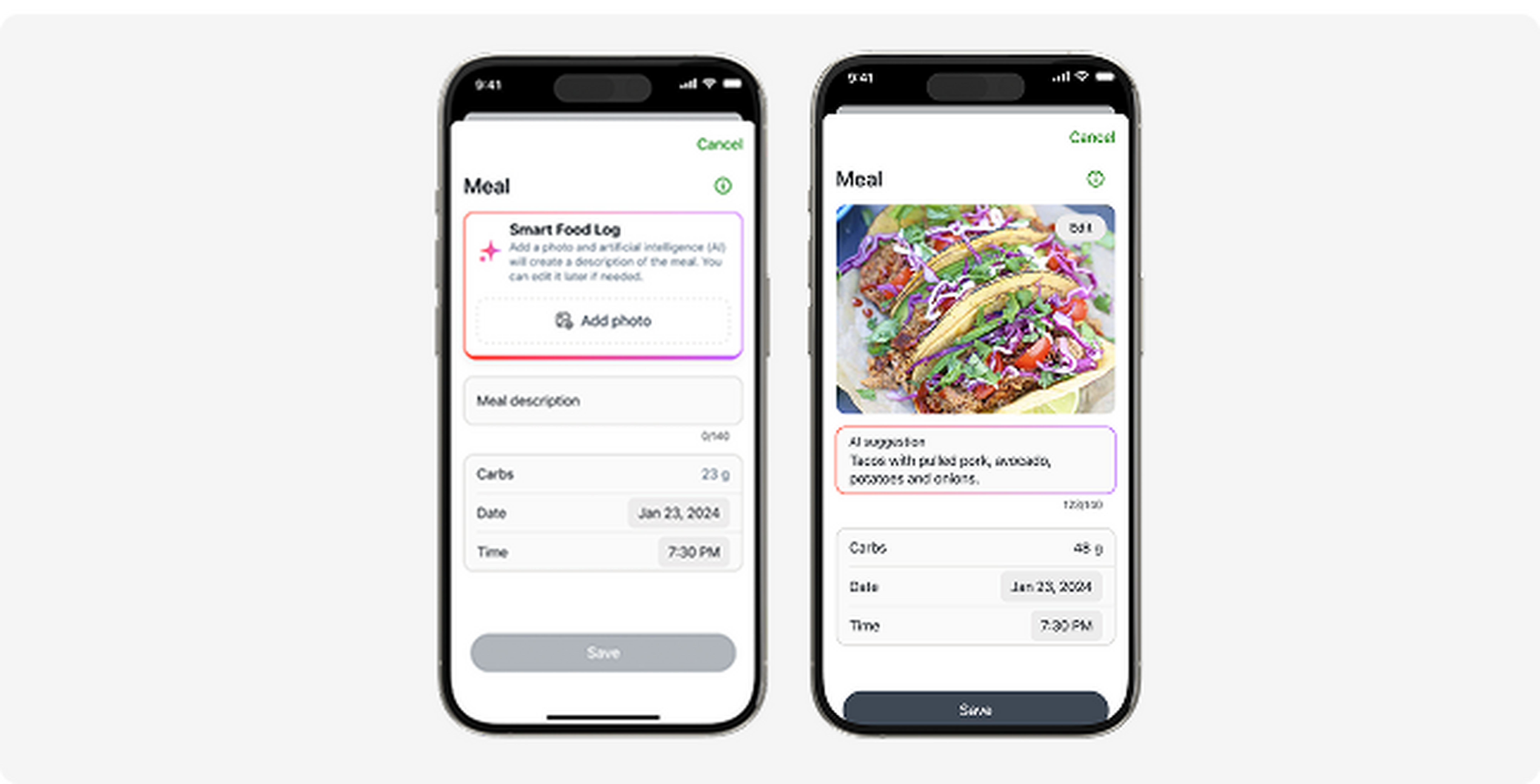 Smart Device showing 7-day Glucose Summary - Smart Devices sold separately*